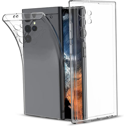 Ultra Thin Silicone Soft Case For Samsung Galaxy S24 Plus Ultra Full Camera Protection Clear Case For Samsung S 24 S24+ S24ultra