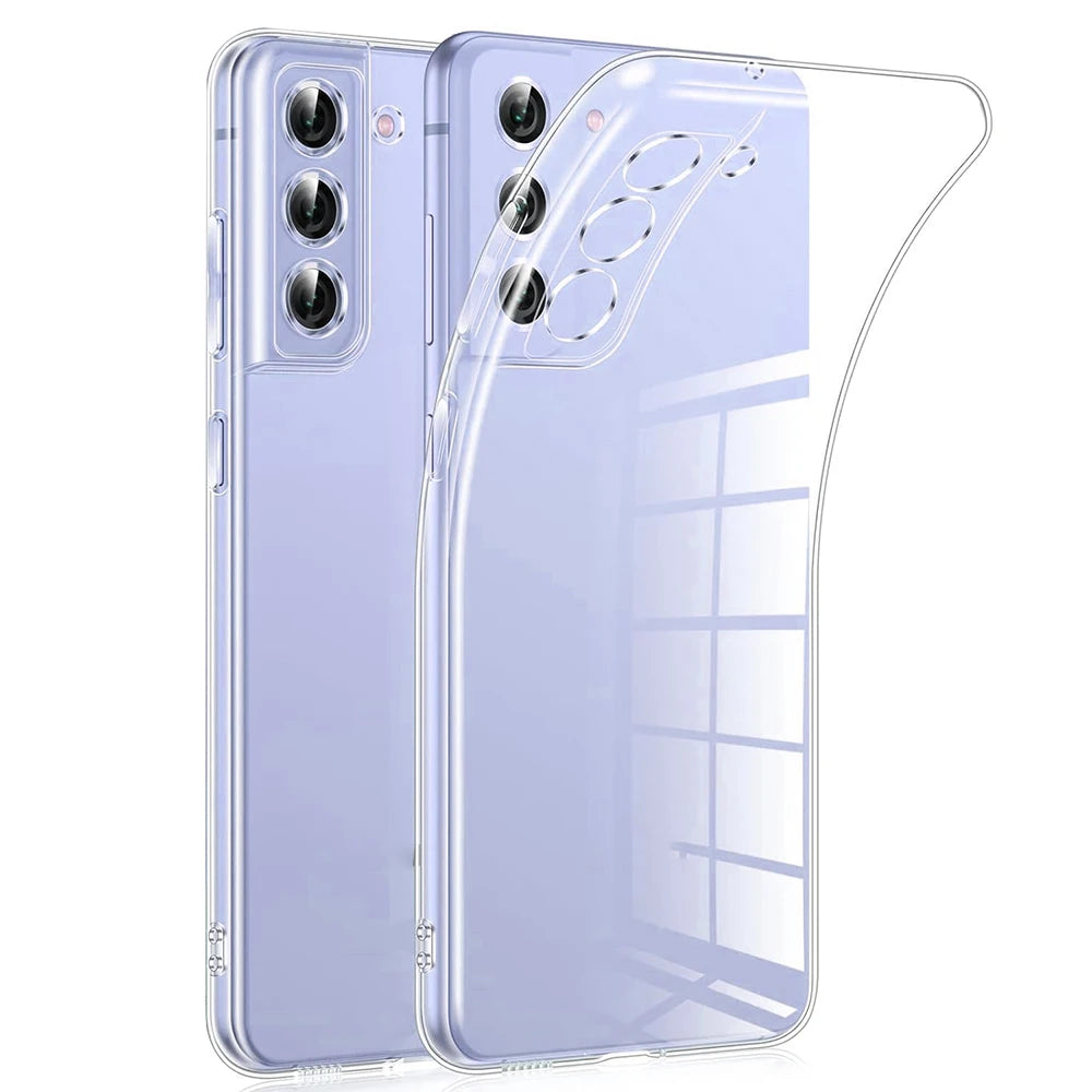 Transparent Silicone Soft Ultra Thin Case For Samsung Galaxy S24 S23 S22 S21 S20 FE Plus Ultra Clear Cover Shell S 24 23+ S23FE