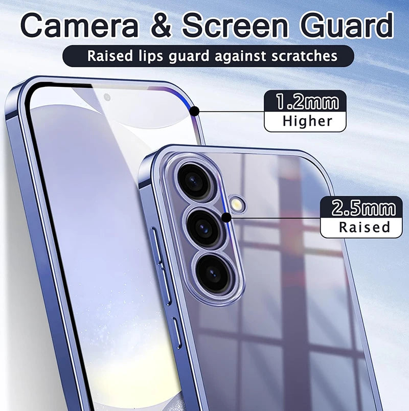 Luxury Plating Silicone TPU Case For Samsung Galaxy A04S A14 A24 A34 A54 A05 A15 A25 A35 A55 A12 A22 A32 A52 A72 A82 M14 M53